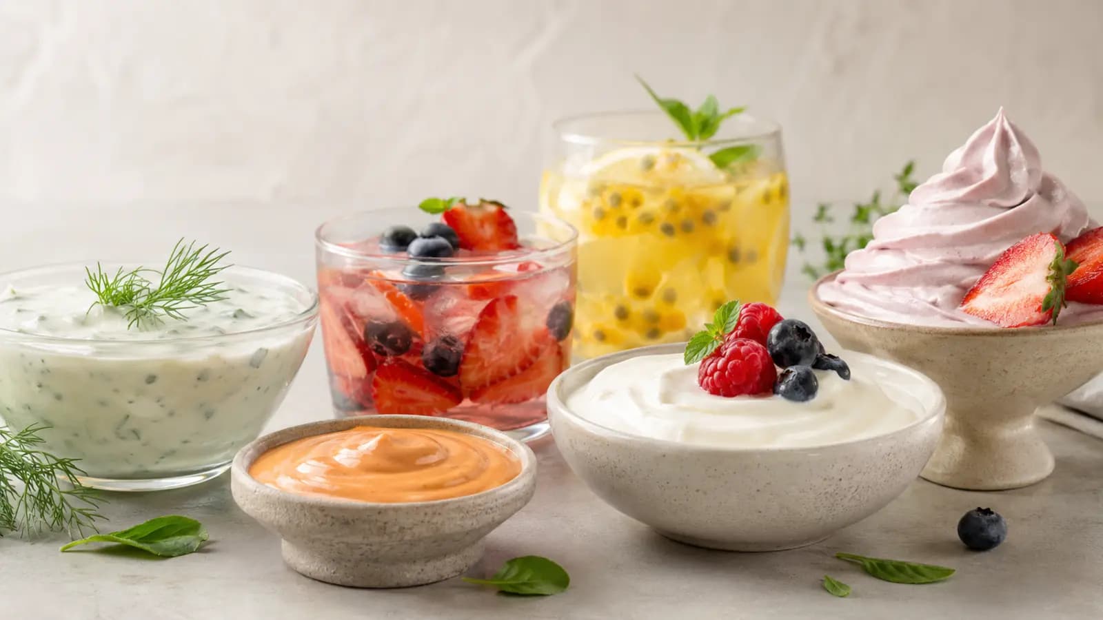 Sauce, beverage, dairy and dessert applications for food hydrocolloids