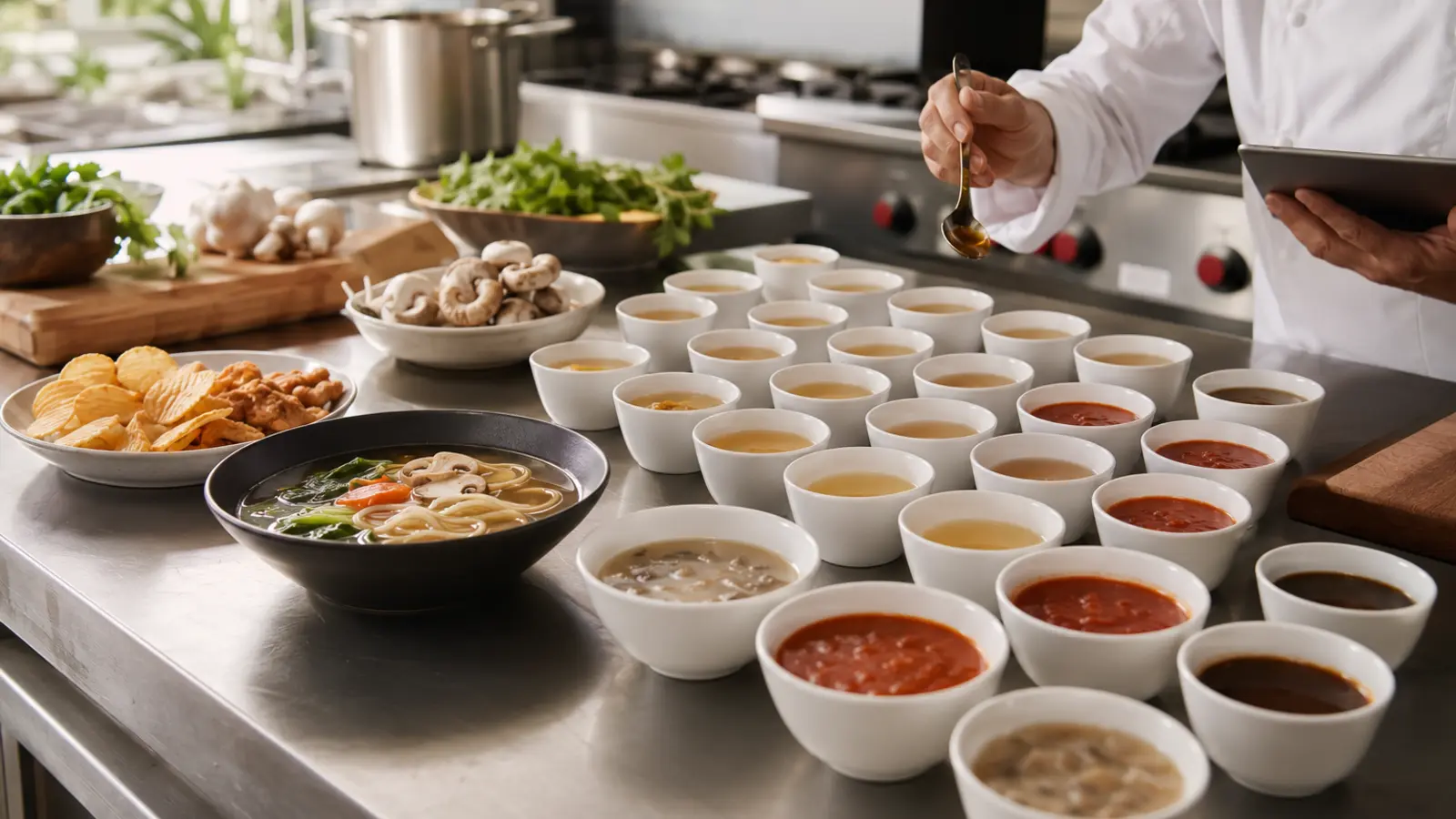 Savory food development and tasting applications for MSG and I+G