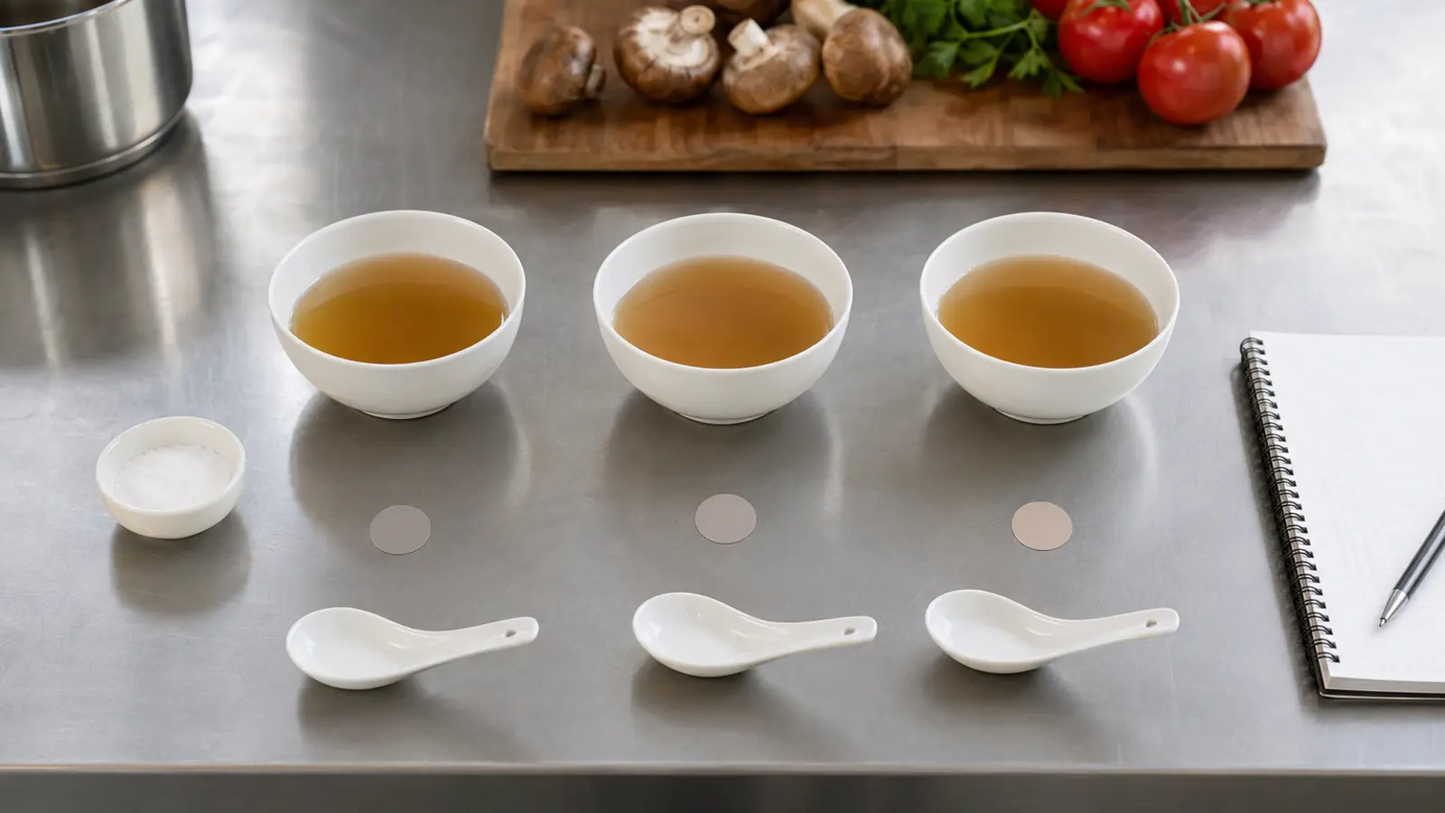 Controlled broth comparison for an MSG and I+G bench trial