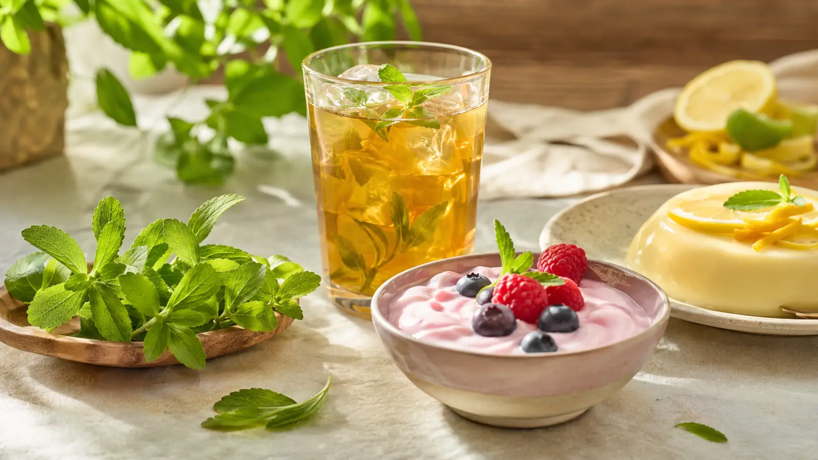 Peach drink, fruit jelly and confectionery applications for aspartame