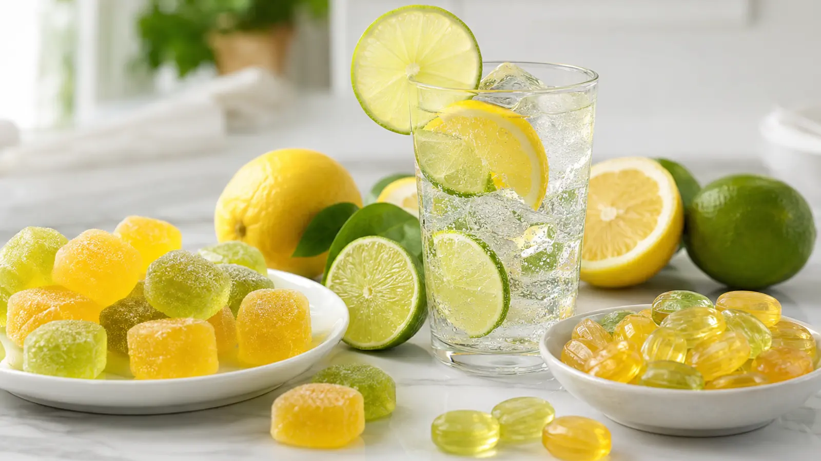 Citrus beverage and confectionery applications for citric acid monohydrate