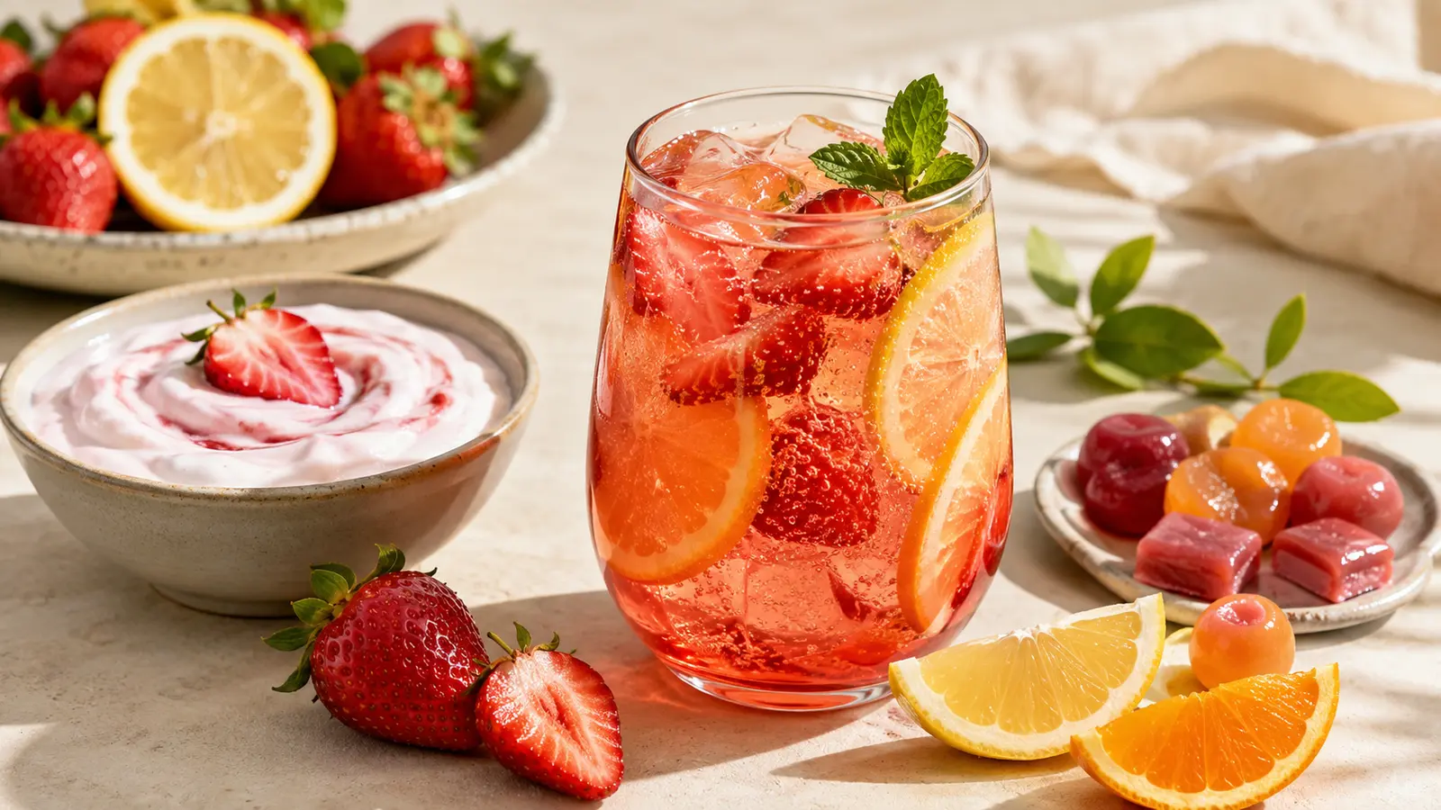 Fruit beverage, yogurt and confectionery flavor applications