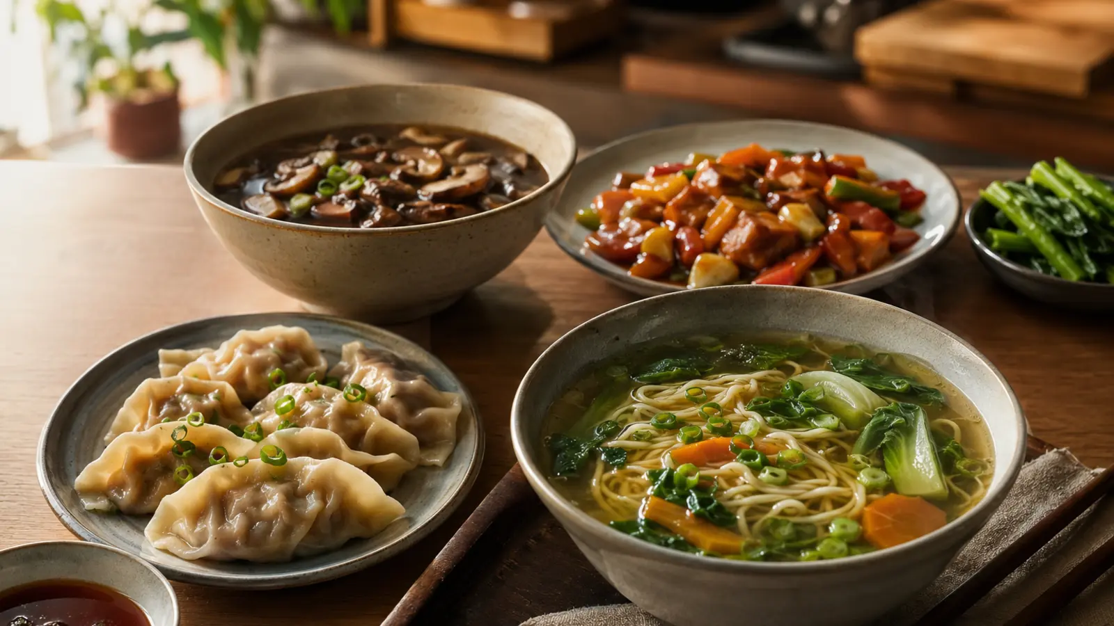 Broth, noodles and savory food applications for monosodium glutamate
