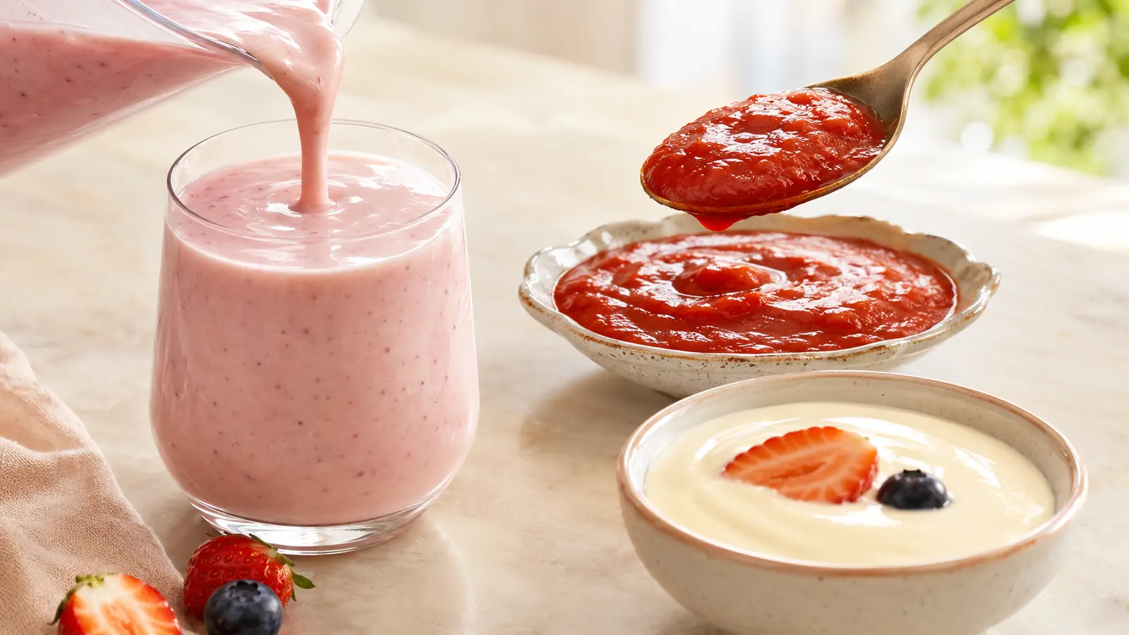 Smooth beverage and sauce applications for sodium carboxymethyl cellulose