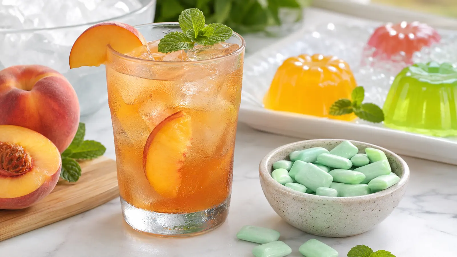 Herbal tea, berry yogurt and dessert applications for steviol glycosides