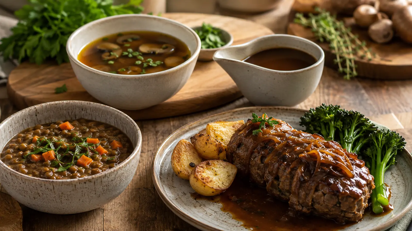 Soup, gravy and prepared-food applications for yeast extract